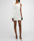 Rachel Gilbert Claudio Mini Dress - 12 / White - Dresses