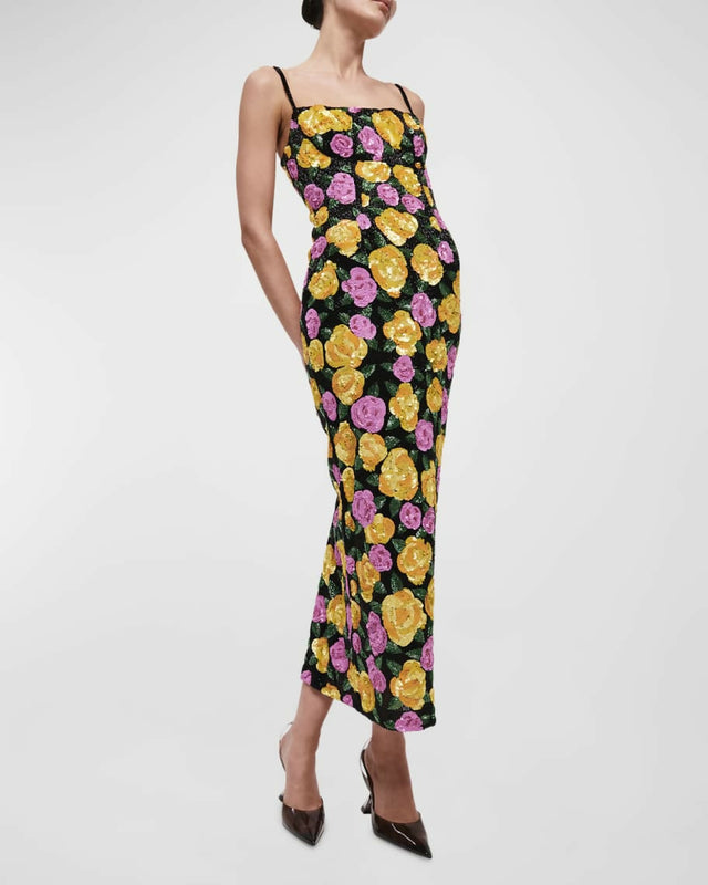Rachel Gilbert Dallas Midi Dress Floral Size 1 / AU 8 - Dresses