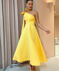 Rachel Gilbert Emilano Dress in Lemon Drop - 8 / Yellow - Dresses