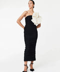 Rachel Gilbert Evana Midi Dress - 10 / Multi - Dresses