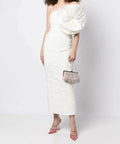 Rachel Gilbert Evana Midi Dress - 6 / White - Dresses