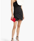 Rachel Gilbert Evana Mini Black White Dress in Size 12 14 - Dresses