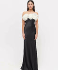Rachel Gilbert Eyelar Gown in Black/Coconut Size 1/AU 8 - 8 / Multi - Dresses