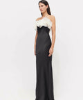 Rachel Gilbert Eyelar Gown in Black/Coconut Size 1/AU 8 - 8 / Multi - Dresses