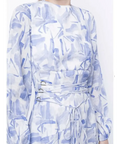 Rachel Gilbert Faris Abstract Print Dress Blue/White 3/AU14 - Blue/white / 12