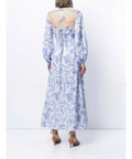Rachel Gilbert Faris Abstract Print Dress Blue/White 3/AU14 - Blue/white / 12