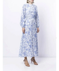 Rachel Gilbert Faris Abstract Print Dress Blue/White 3/AU14 - Blue/white / 12