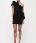 Rachel Gilbert Fauve Mini Dress - 12 / Black - Dresses
