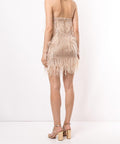 Rachel Gilbert - Rachel Gilbert Feather Sequin Mini Dress