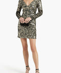Rachel Gilbert Fleur Mini Gunmetal - Dresses