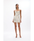 Rachel Gilbert Francesca Mini Dress Ivory Size - Dresses