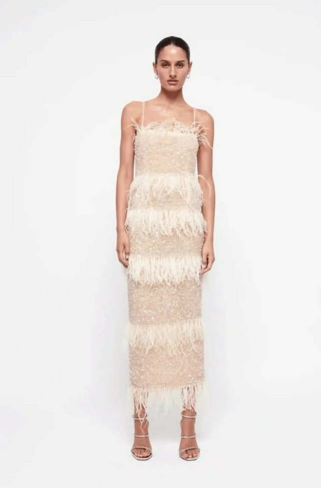 Rachel Gilbert Frenchy Dress Nude - 12 / Nude - Dresses