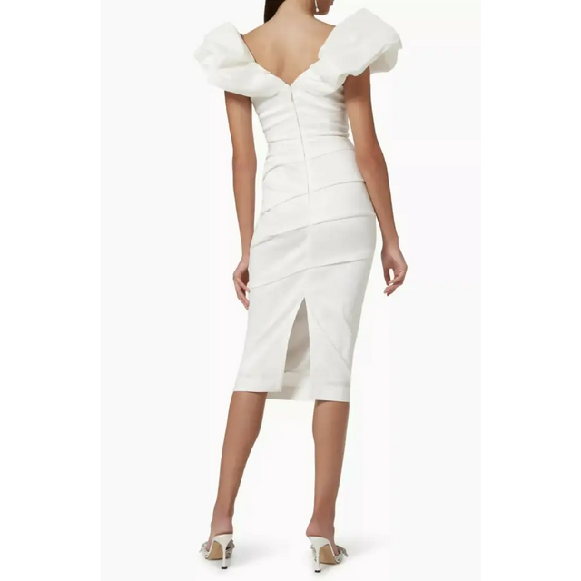 Rachel Gilbert Frey Dress White 0/AU6 - White / 6