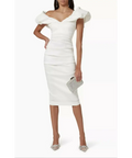 Rachel Gilbert Frey Dress White 0/AU6 - White / 6