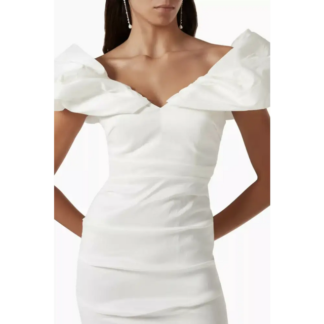 Rachel Gilbert Frey Dress White 0/AU6 - White / 6