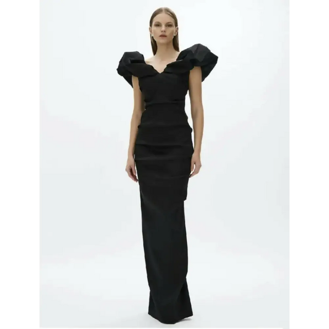 Rachel Gilbert Frey Gown Black 14 - 14 / Black - Dresses