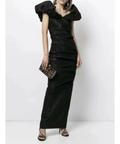 Rachel Gilbert Frey Gown Black 14 - 14 / Black - Dresses