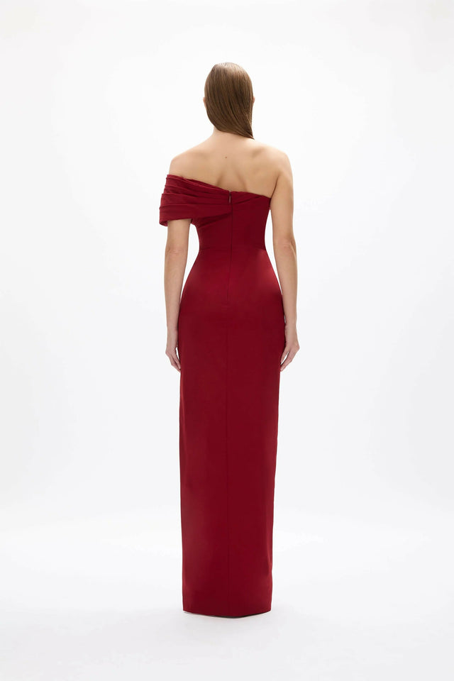 Rachel Gilbert Gale Gown in Wine - Dresses