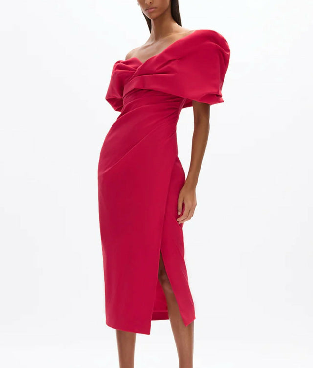 Rachel Gilbert Gia Dress- Watermelon - 10 / Red - Dresses