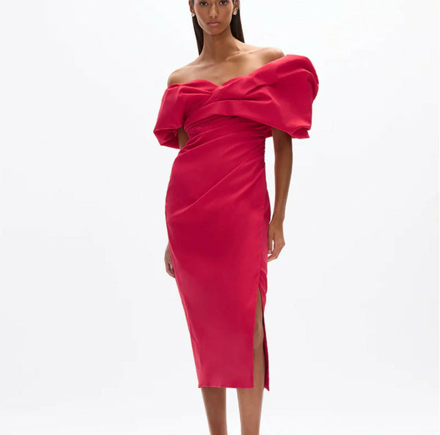 Rachel Gilbert Gia Dress- Watermelon - 10 / Red - Dresses