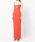 Rachel Gilbert Kyra Gown Flame Orange - 14 / Orange - Dresses