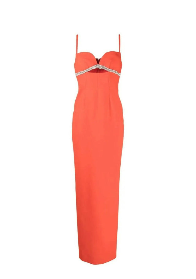 Rachel Gilbert Kyra Gown Flame Orange - 14 / Orange - Dresses