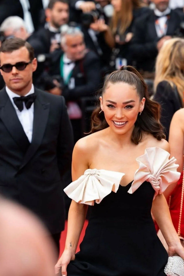 Rachel Gilbert Lavina Midi Dress in Black/White Size AU 6 - 6 / Multi - Dresses