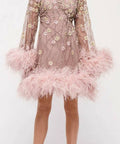 Rachel Gilbert - Rachel Gilbert Lennox Mini Dress Pink Nude Size 8