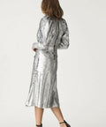 Rachel Gilbert Leopold Dress - 10 / Silver / Sequins - Dresses