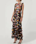 Rachel Gilbert Lolo Applique Floral Gown - Dresses