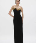 Rachel Gilbert Lucca Gown - 12 / Black - Dresses
