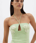 Rachel Gilbert Lucie Mini Dress - 8 / Green - Dresses
