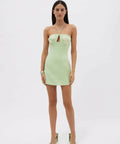 Rachel Gilbert Lucie Mini Dress - 8 / Green - Dresses