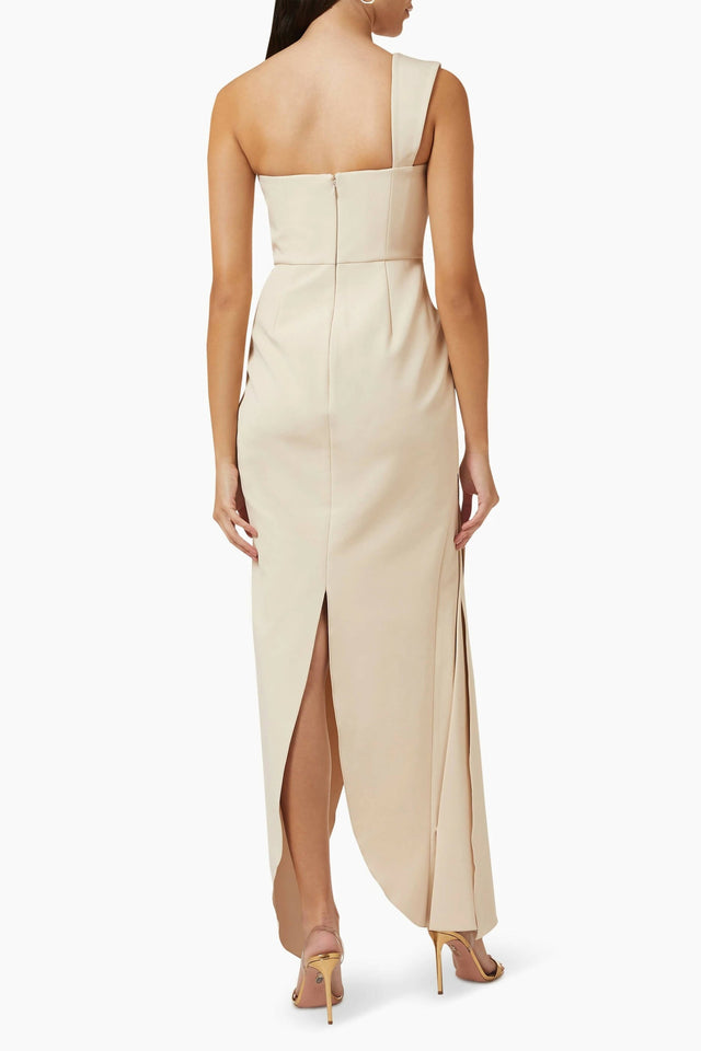 Rachel Gilbert Luna Gown - 10 / Beige - Dresses
