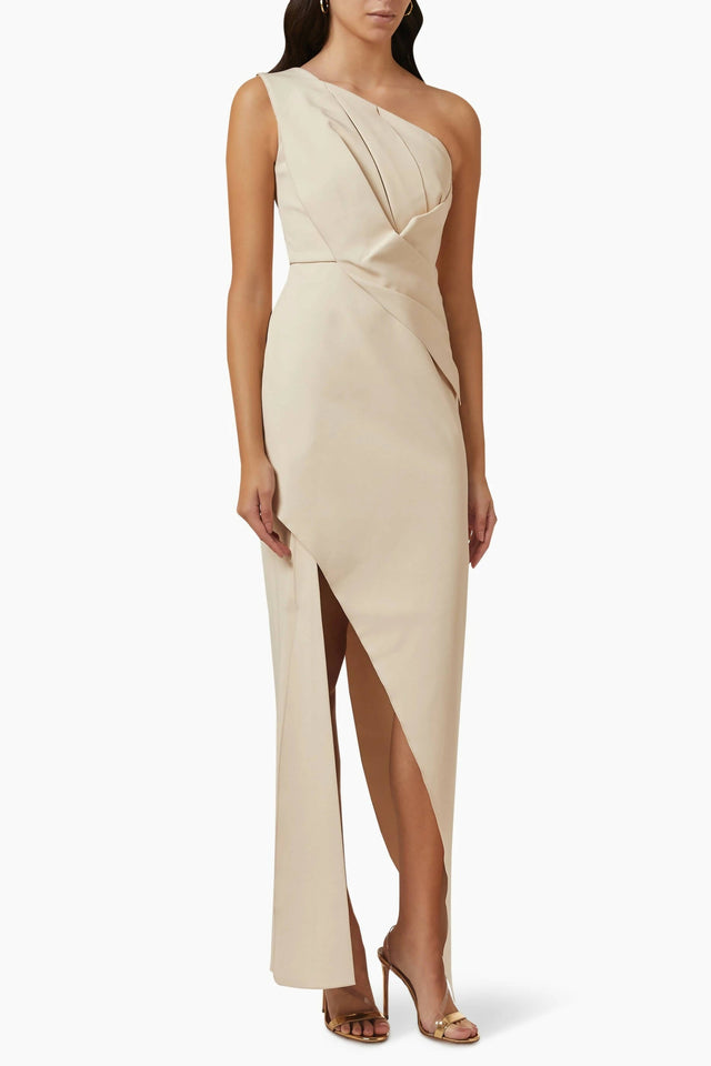 Rachel Gilbert Luna Gown - 10 / Beige - Dresses