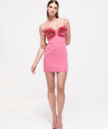 Rachel Gilbert Margot Mini Dress - 10 / Pink - Dresses