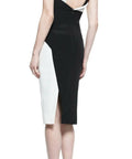 Rachel Gilbert Marique Beaded Colorblock Dress - 14 / Multi - Dresses