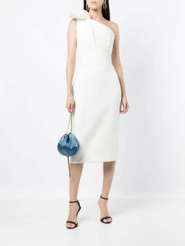 Rachel Gilbert Mishe Midi Dress - 10 / White - Dresses