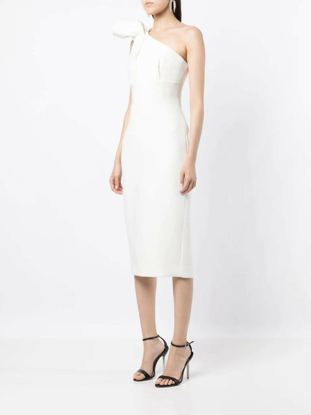 Rachel Gilbert Mishe Midi Dress - 10 / White - Dresses
