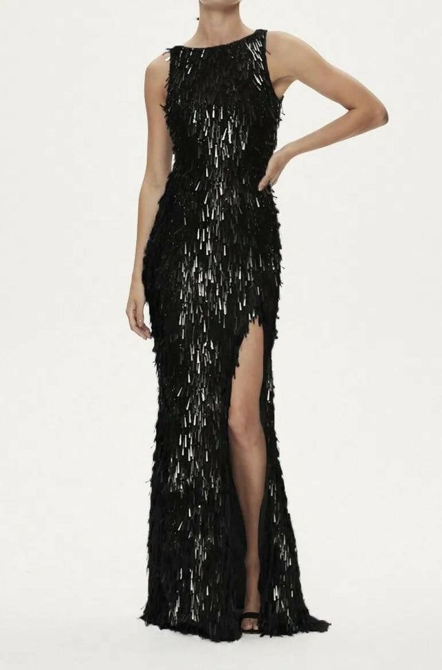 Rachel Gilbert Opus Gown - 14 / Black - Dresses