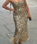 Rachel Gilbert Posie Dress Gold 3/AU12 - 12 / Gold