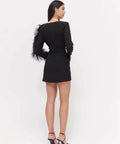 Rachel Gilbert Reina Mini Dress Black Size 3/AU12 - 12 / Black - Dresses