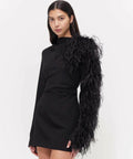Rachel Gilbert Reina Mini Dress Black Size 3/AU12 - 12 / Black - Dresses