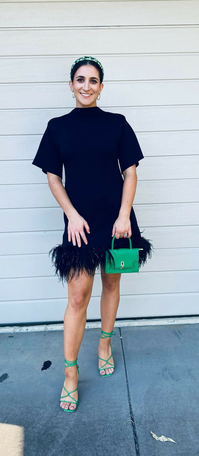 Rachel Gilbert Rita Mini Dress Black