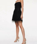 Rachel Gilbert Rollo Mini Dress - 14 / Black - Dresses