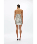 Rachel Gilbert Rosalie Mini in Silver - 8 / Silver - Dresses