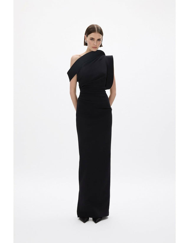 Rachel Gilbert Rowana Gown - 12 / Black - Dresses