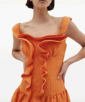 Rachel Gilbert Sana Dress Ember 2/AU10 - 10 / Orange - Dresses