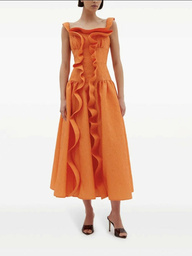 Rachel Gilbert Sana Dress Ember 2/AU10 - 10 / Orange - Dresses
