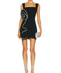 Rachel Gilbert Santiago Mini Dress Black - 12 / Black - Dresses